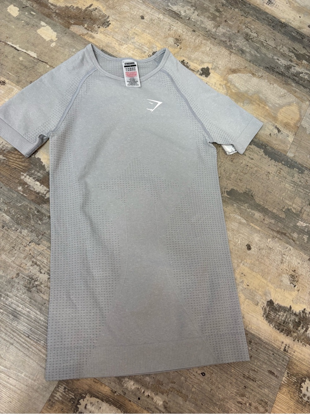 Gymshark vital seamless shirt Light Gray, Sz SMALL